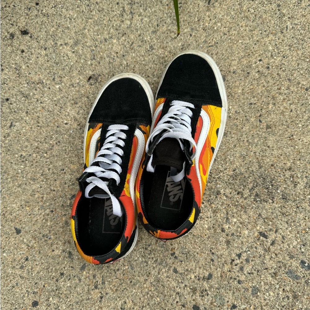Camo/Flame Old Skool Vans